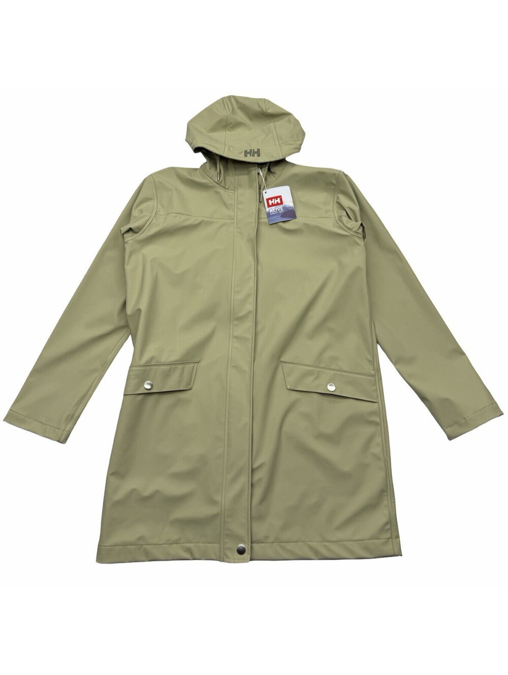 Helly Hansen Women's Moss Hooded Long Raincoat Light Lav Size M